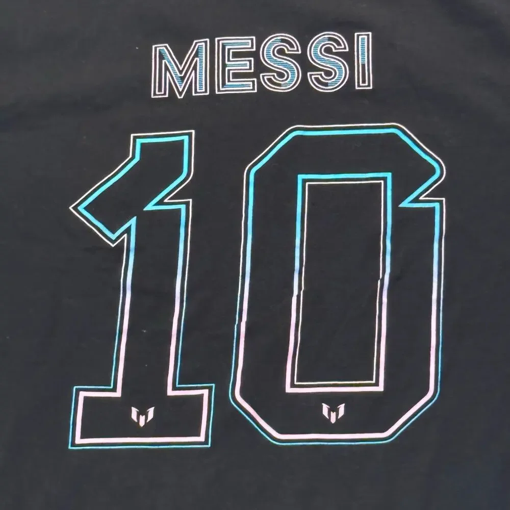 Adidas Lionel Messi #10‎ Graphic Tee Black – Size XL